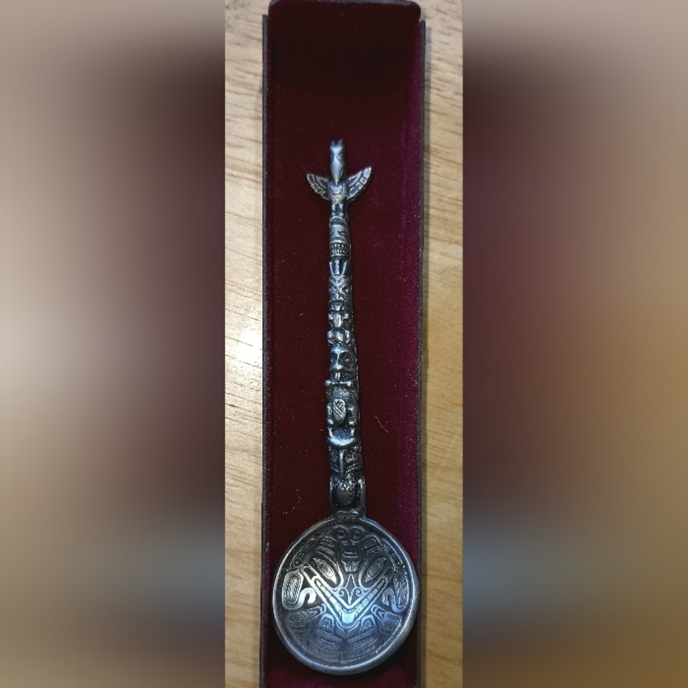 Fine Pewter Totem Spoon